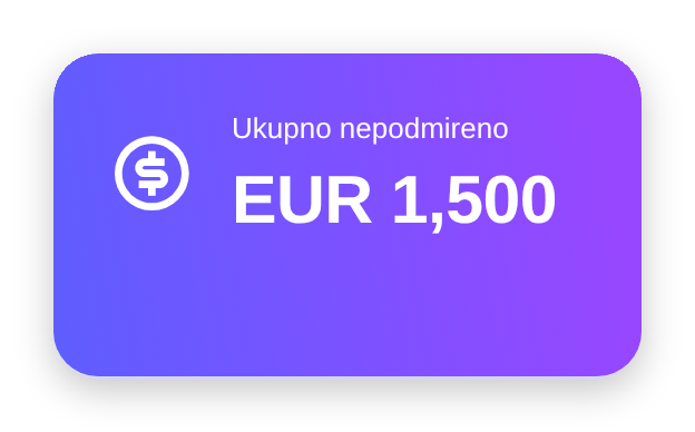 Ukupno nepodmireno
